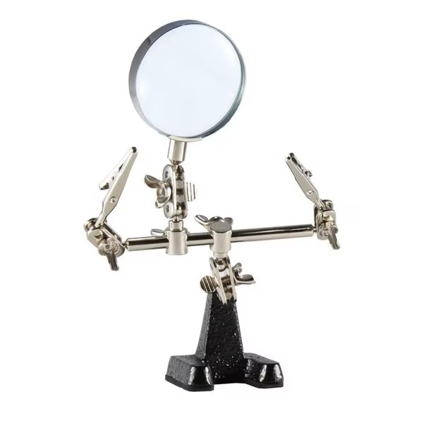 Magnifying Glass Soldering Project Holder with Magnifier 1 pc, Weller, Mfr#: WLACCHHB-02
